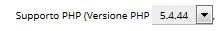 Scelta supporto PHP